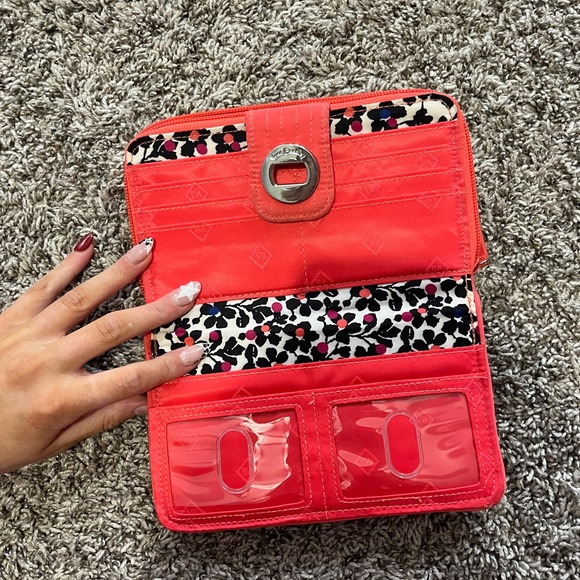 Vera Bradley Coral Quilted Wallet - Picture 3 of 4